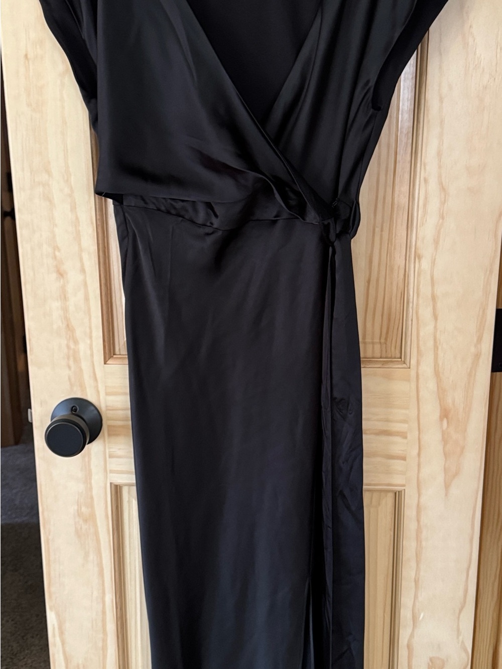 Sachin + Babi Black Wrap Maxi Dress